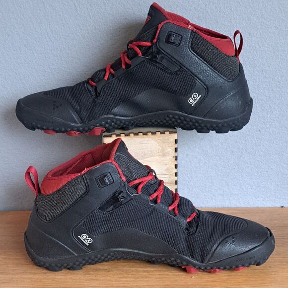 Vivobarefoot Hiker Waterproof Trail Boots Mens 46 12 Black Barefoot Shoes Hiking - Picture 6 of 16